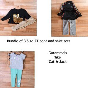Bundle of 3 Size 2T Pant and Shirt sets